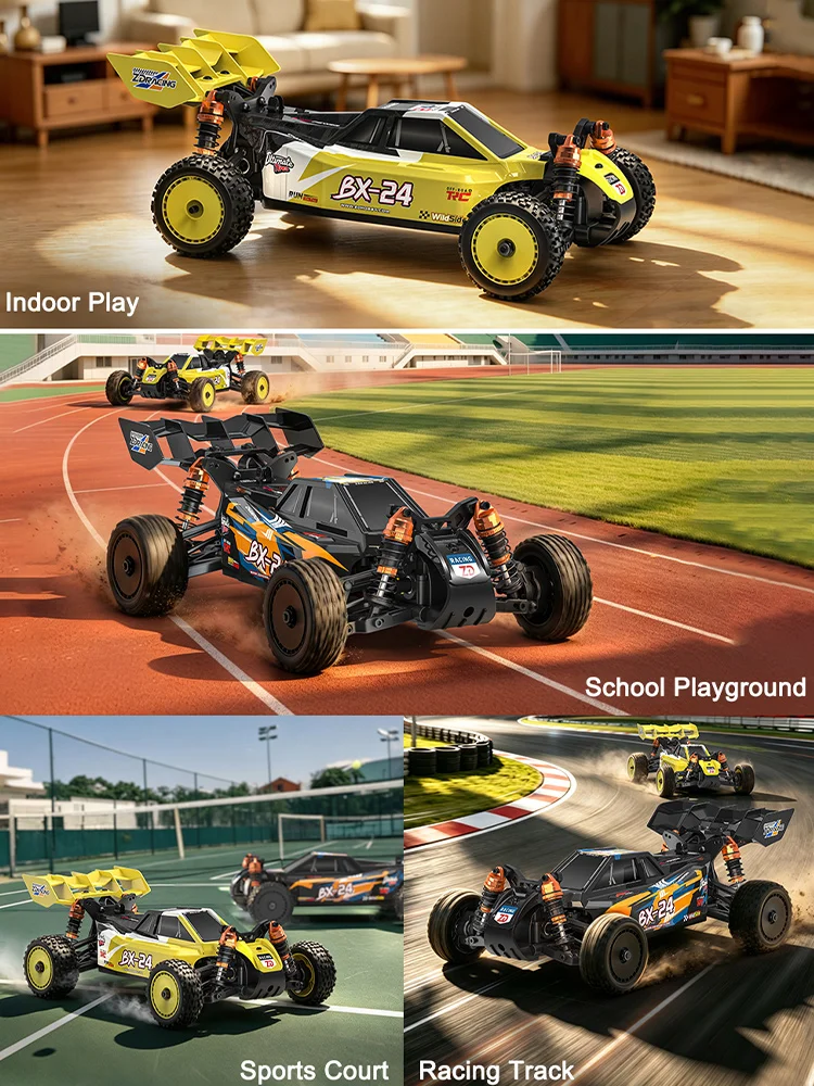 ZD Racing 1:24 BX24 4WD Offroad RC Ferngesteuertes Auto für Geländefahrten, Carbon Bürstenlos/Bürstengebunden, Rennsimulation und Klettern