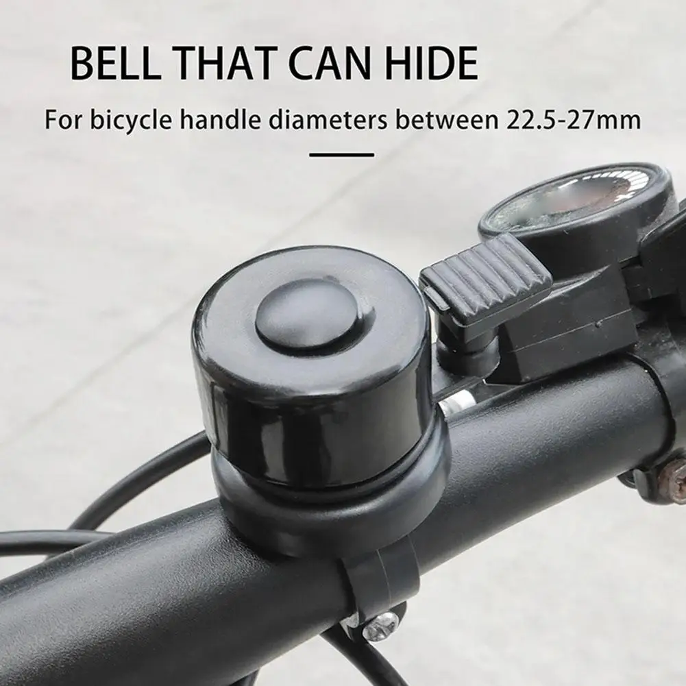 Bicycle Bell Handlebar Alloy Bike Mount Hidden Bracket Road Bike Horn Sound Alarm for airtag Anti-Theft Bells J6X3