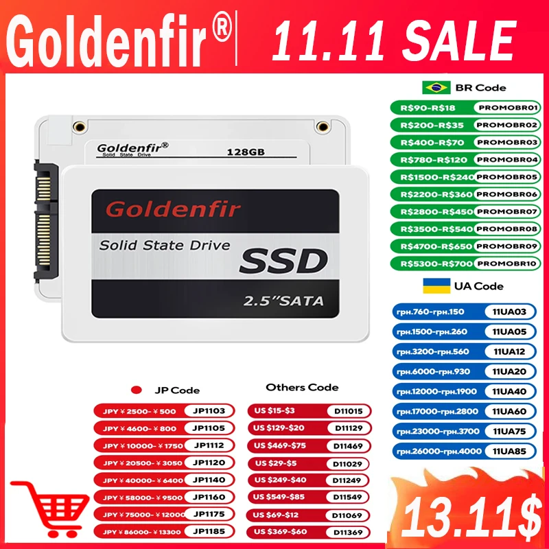 2.5 SSD 120GB-2TB for Laptop Desktop