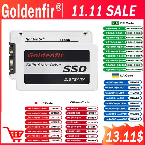 2.5 SSD 120GB-2TB for Laptop Desktop Goldenfir