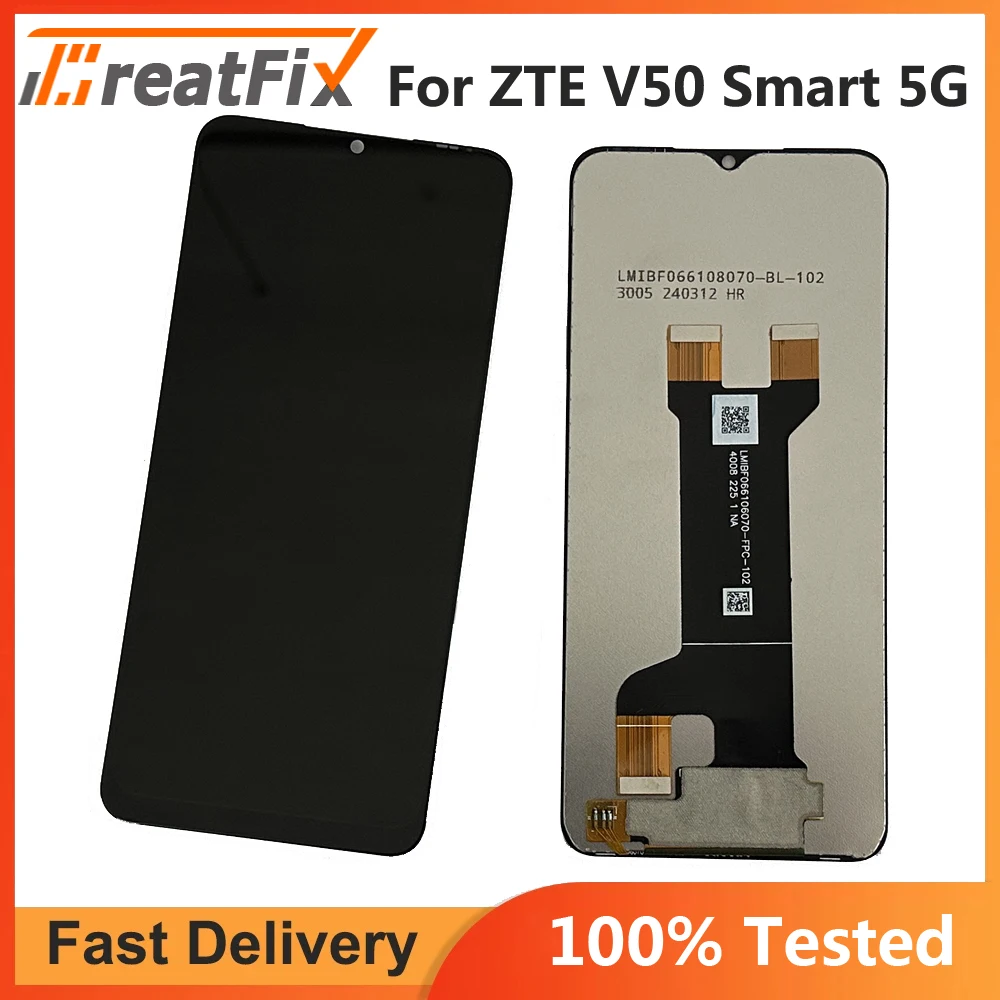 Tested LCD For ZTE Blade V50 Smart 5G LCD Display+Touch Screen Assembly Replacement For ZTE Blade V50 Smart 4G 7060 LCD