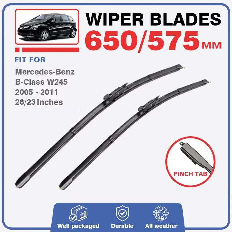 Wiper Blade For Mercedes Benz B Class W245 2005 - 2011 B Klasse Sport Front Rear Windshield Windscreen B200 B180 B160 B170 2006