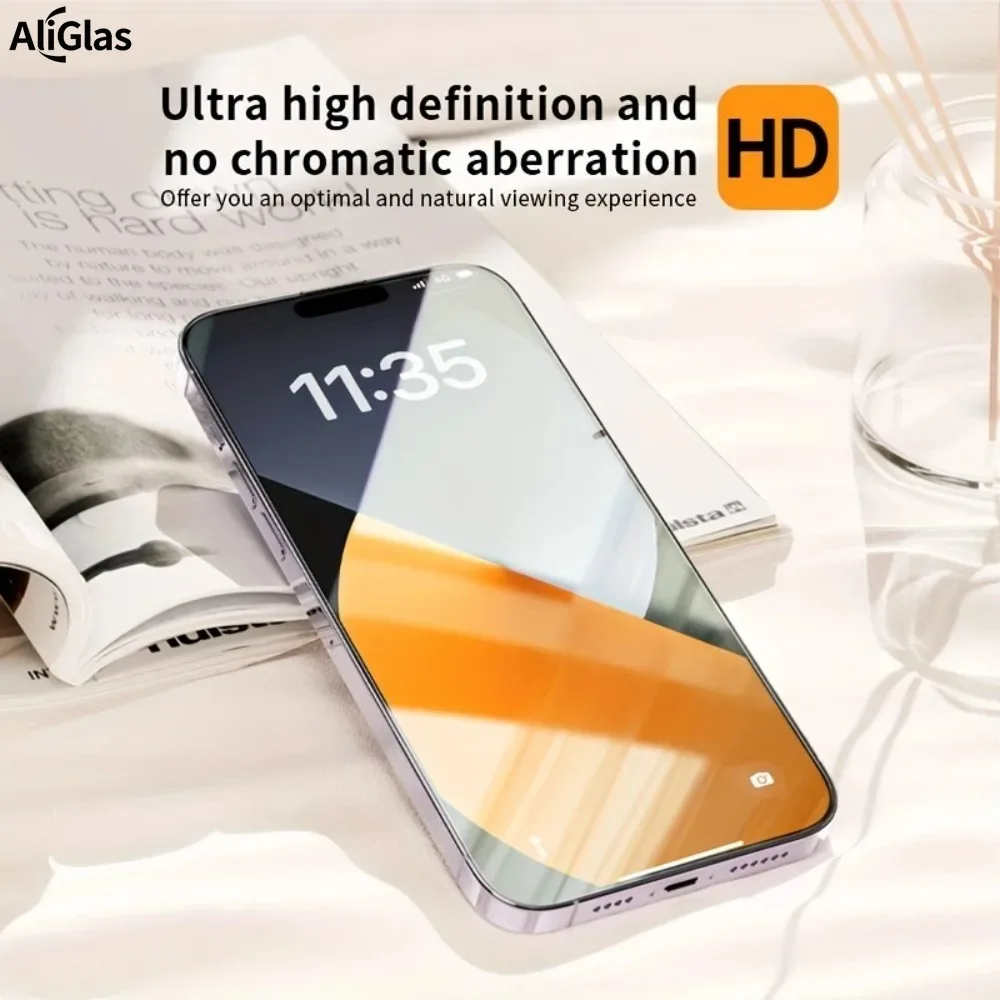 

6-in-1 Full Cover Tempered Glass for iPhone 17 16 15 14 Pro Max 16e Air Camera Lens Glass for iPhone 13 12 11 Pro 14 15 16 Plus