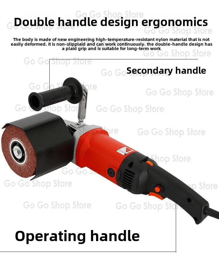 

Wire Drawing Machine Small Handheld Electric Stainless Steel Plate Polishing and Grinding Machine Industrial Grade3200v