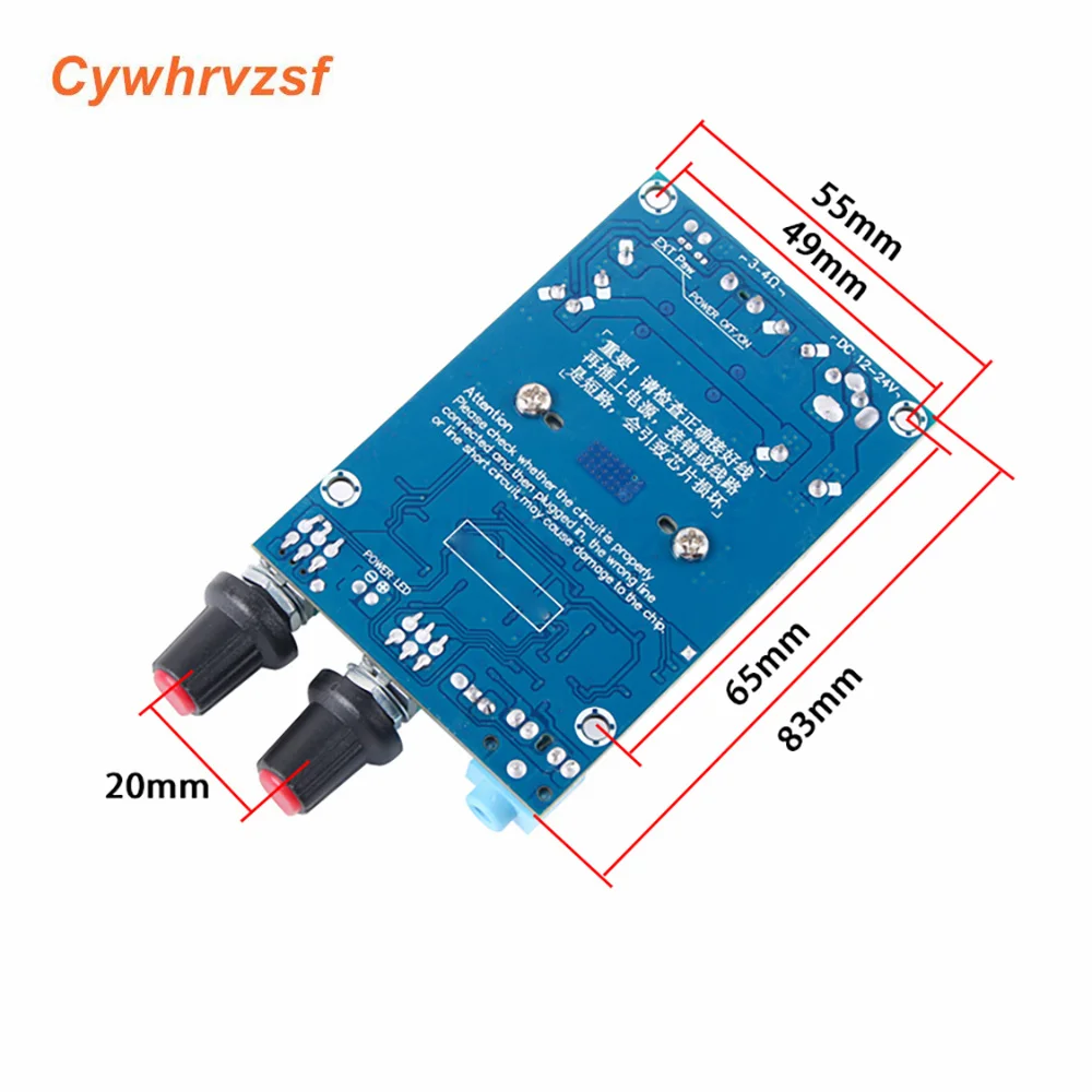 TPA3116 Subwoofer Amplifier Digital Audio Board Mono Power Amp Sound Amplifier 100W Bass AUX For Passive Speaker