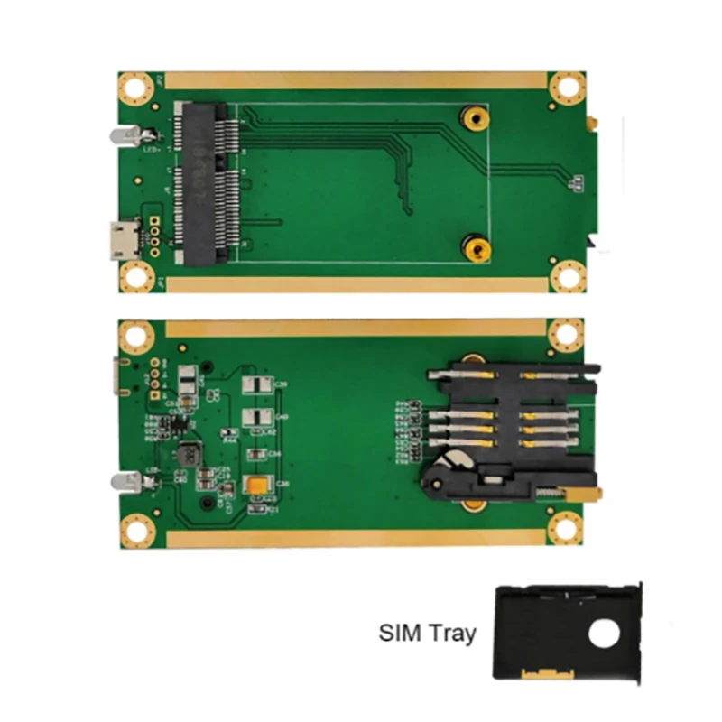 Mini placa adaptadora Pcie com cartão SIM USB TYPE-C M2M Industrial Grade Dongle para Quectel EP06-E EP06-A EC25-E LTE módulo Cat6