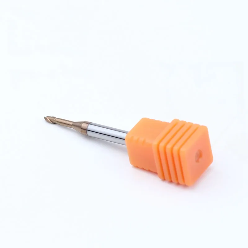 HRC65 Carbide Long Neck Ball Nose End Mills CNC Deep Groove Cutter Milling Cutters Router Bit Knife R0.15  R1 Endmills