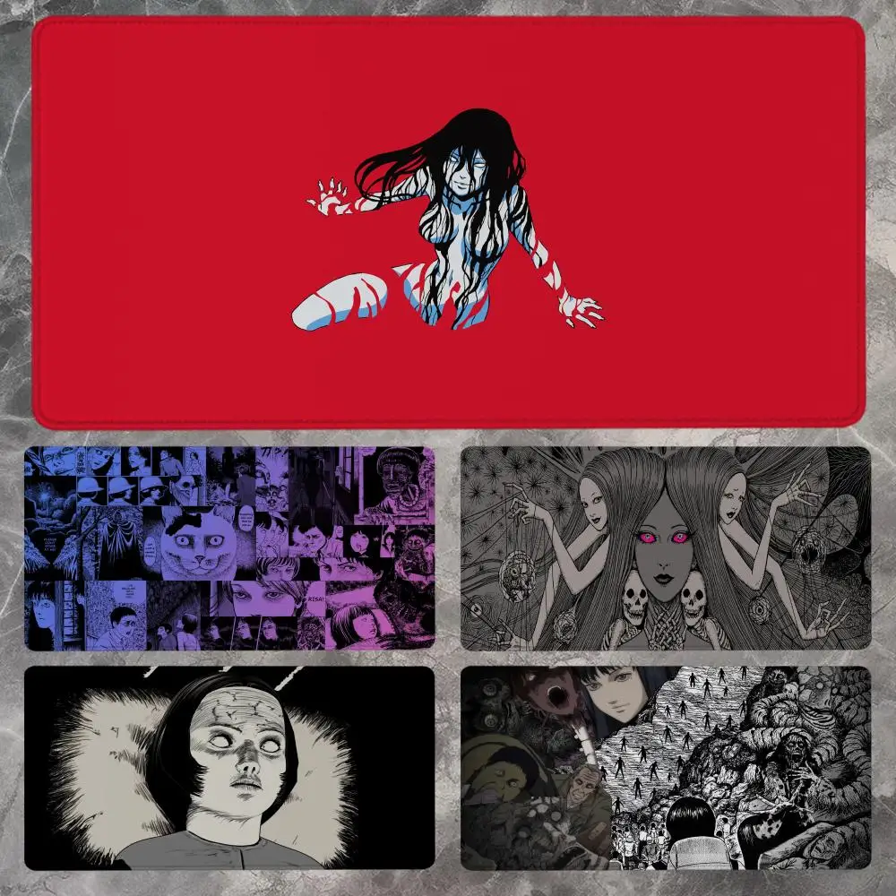 

Коврик для мыши Junji Ito 90x40 см, нескользящий игровой коврик для мыши, коврик для мыши для геймеров и киберспорта, коврик для механической клавиатуры, настольный коврик XXL