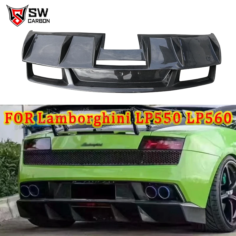 

Для Lamborghini LP550 LP560 LP570 Gallardo задний диффузор из углеродного волокна, задний бампер, нижний диффузор для губ, разветвитель, защита кузова автомобиля, комплект