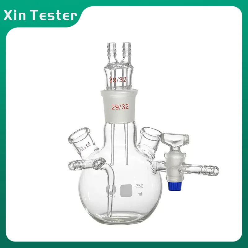 

Xin Tester Karl Fischer Glass Moisture Content Measuring Instrument Five Mouth Reaction Flask 250ml