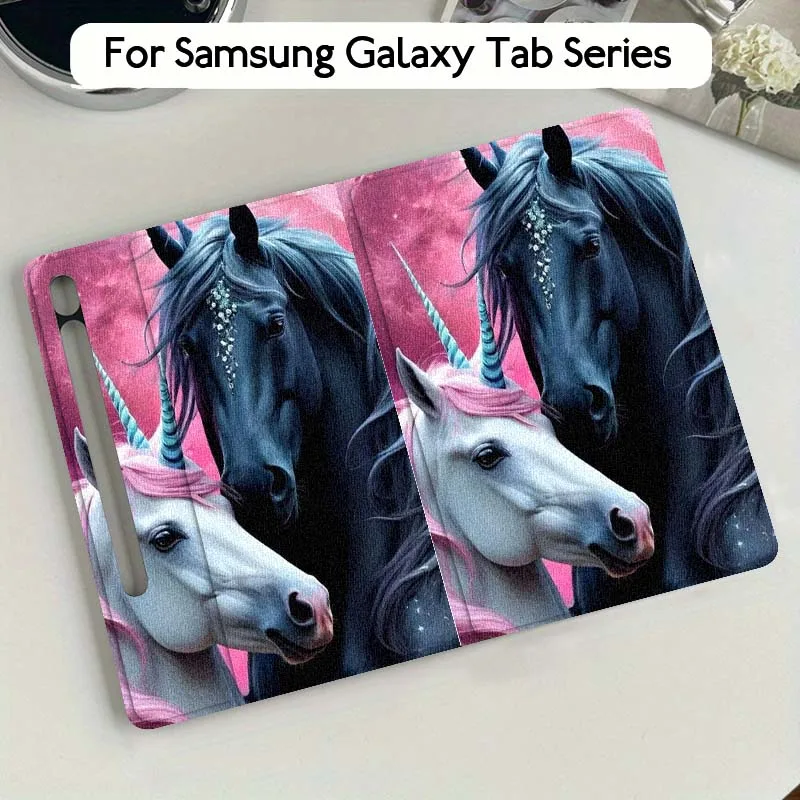 

Art Colorful Horse Fad For Samsung Galaxy Tab S10 S9 S8 S7 FE Lite Soft Flexible Support Tablet Case Gift