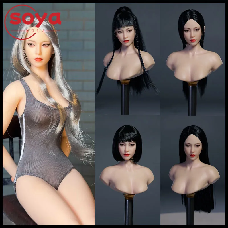 

YMTOYS YMT102 1/6 Huali подвижные глаза женская голова лепка резьба модель подходит для 12 дюймов TBL PH бледная фигурка тела