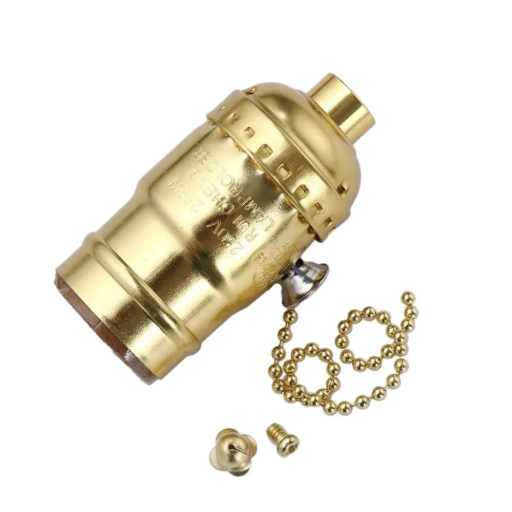 Retro Top Quality Aluminum Shell Base Lamp Holder Edison E26/E27 Socket Holder Lamp Bases Accessories No Switch Lighting