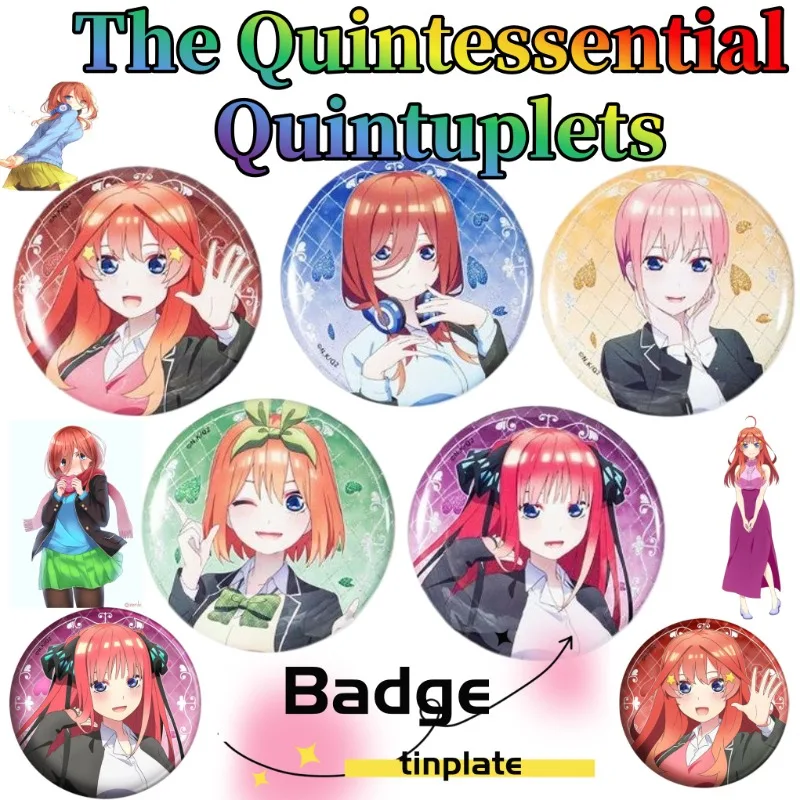

The Quintessential Quintuplets Badge Cute Fashionable Personalized Kawaii Creative Cartoon Nakano Nino Badge Gift for Friends