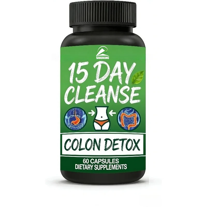 15 Day Cleansing Capsule, Senna Leaf Supplement, Colon Cleansing Support