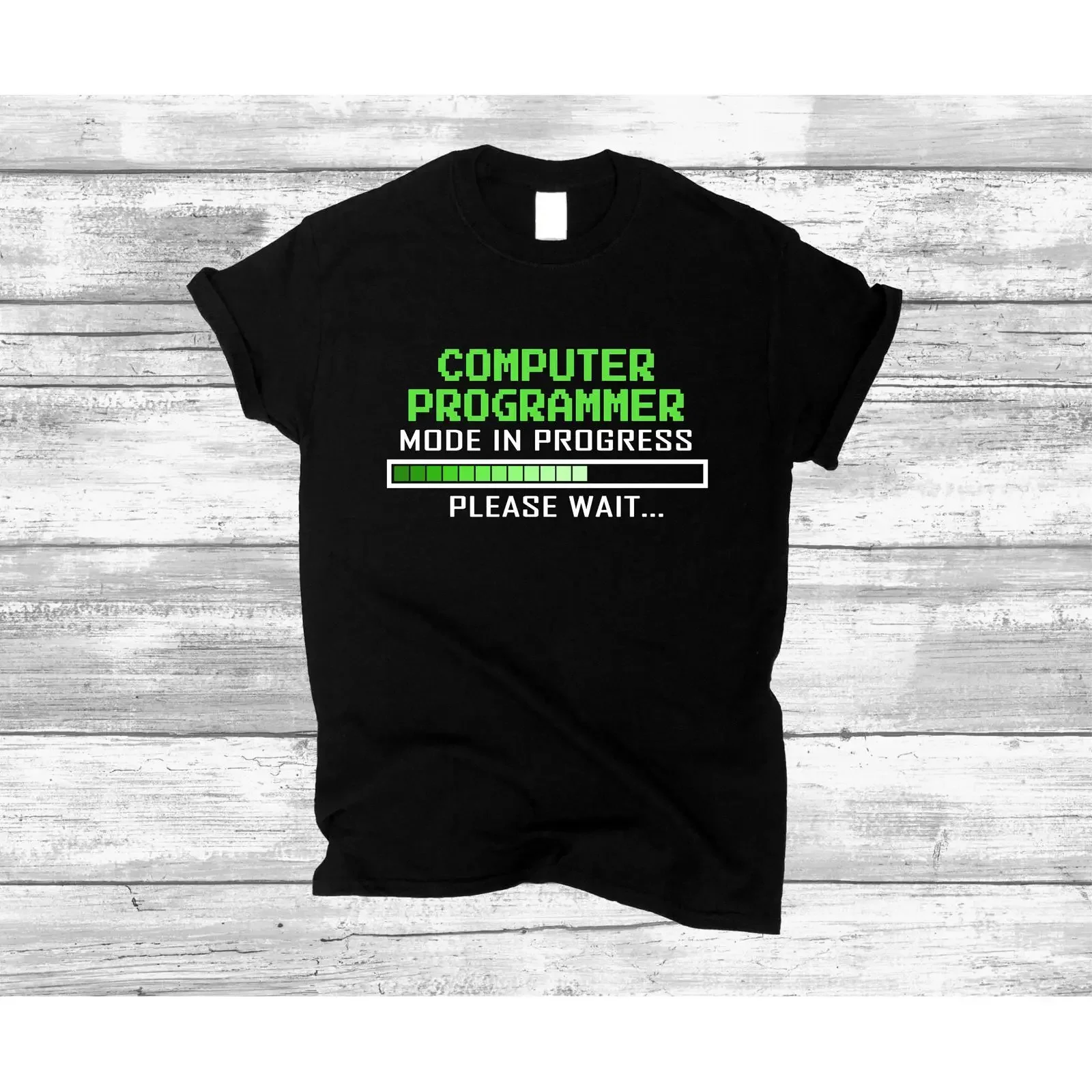 Funny Computer Programmer Mode In Progress Quote T Shirt s for Coding Programmers Casual  vintage Washed Comfortable