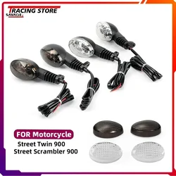 New For Street Scrambler 900 Street Twin 900 Motorcycle Turn Signals Light Lens Flashers Blinker Lamp Cover Front Rear LED Light