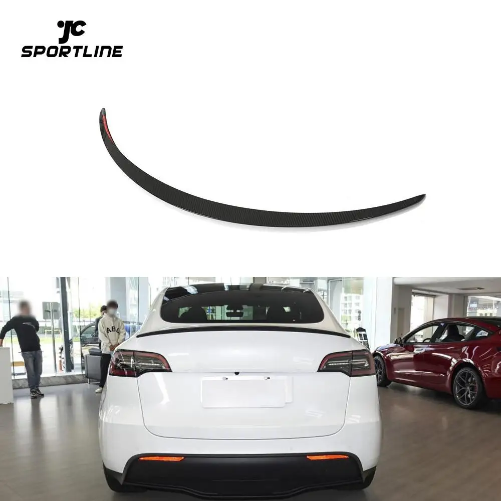 

Pre-preg Carbon Fiber Rear Auto Spoiler for Tesla Model Y OEM Style