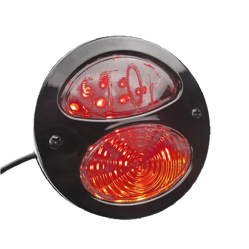 

Motorcycle Rear Tail 35LED Super Bright Brake Stop Light License Plate Lamp 12V