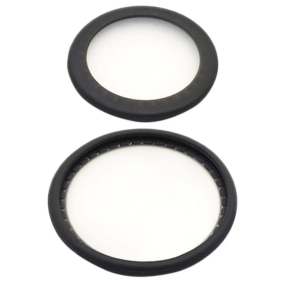 2 Pcs Stethoscope Accessories Diaphragm for Cardiology Covers Replacement Aldult 450X450X020CM Membranes Parts Black Child