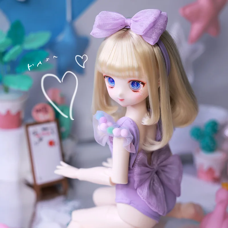 1/4 Bjd Resin Doll FullSet Doll Ball Jointed Doll Cute Anime Doll Figure Toys Gift for Girls