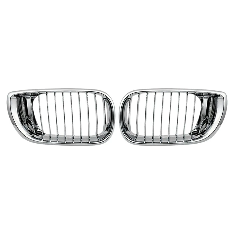 Automobile Forward Air Grille Chrome Ghost Mask Suitable For BMW E46 4-Door 2002-2005 51137030545 51137030546 Accessories