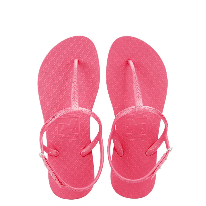 2025 New Starfish Rhinestone Non-slip Sandals Women\'s Fashion Trend Wearing Flip Flops Sandals Beach Shoes Flat Roman Sandals