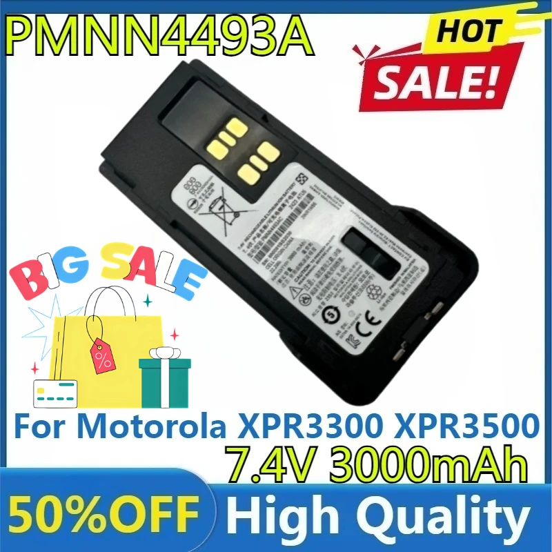 

For Motorola XPR3300 XPR3500 XPR7350 DP4000 DP4400 DP4401 DP4600 DP4601 DP4800 DP4801 GP328D P8608 New 3000mAh PMNN4409 Battery