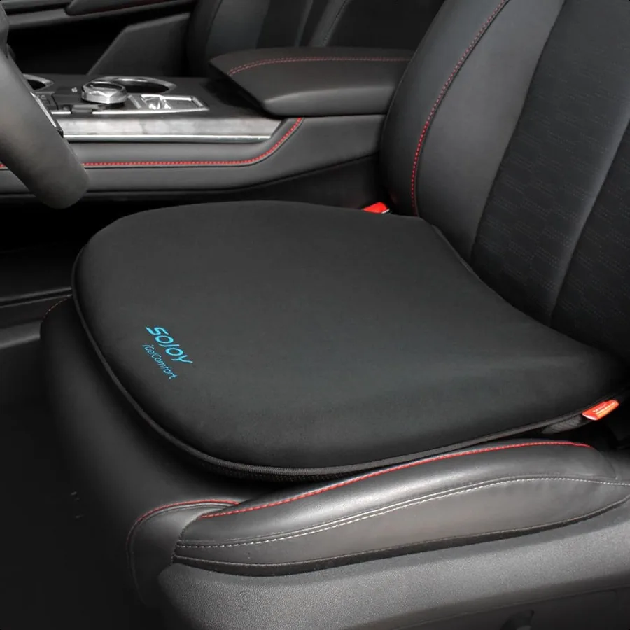 

Coccyx Gel Seat Cushion Orthopedic Memory Foam Chair Cushions for Home Kitchen Office Desk Car Truck Airplane Black