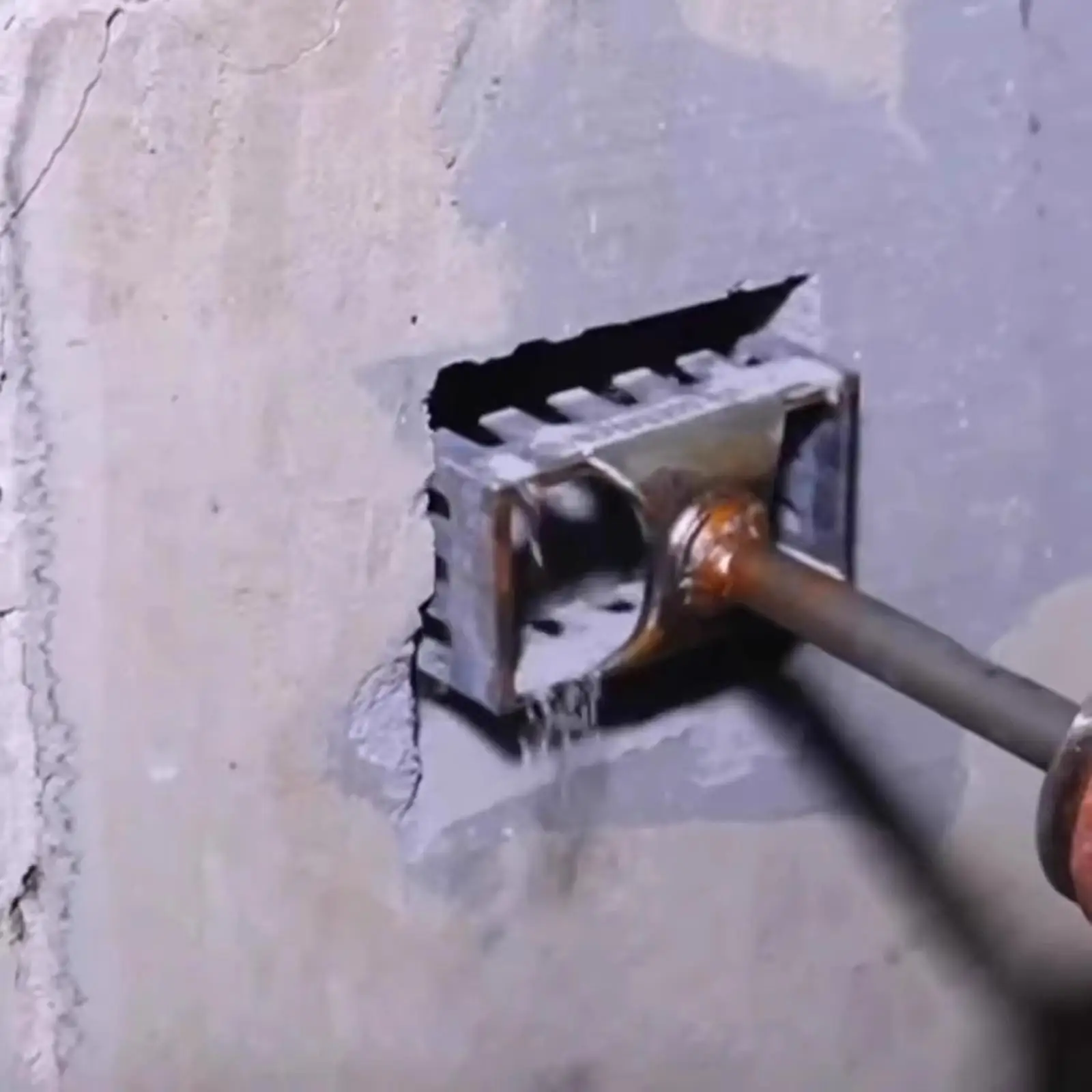 Square Hole Cutter for Electrical Box for 86 Type Junction Boxes Electrical Box Cutout Saw for Drywall Brick Work Electrician