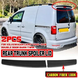 Labbro dell'ala del labbro del bagagliaio posteriore dell'auto di alta qualità per Volkswagen per VW Caddy 2005-2018 Double Door Barn Twin Rear Wing Spoiler Body Kit