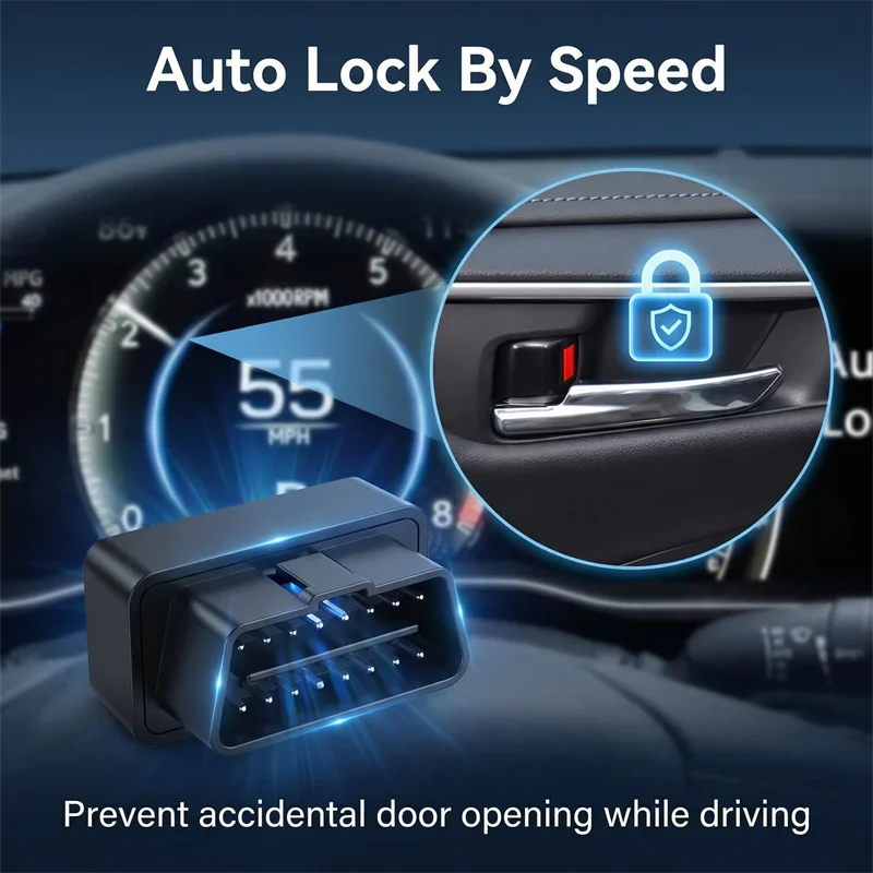 OBD-Geschwindigkeits-Automatik-Türverriegelung für Toyota Prius 2023-2025 60er Serie Voxy Noah 90 2023 Yaris Cross Autolock OBD-Link Geschwindigkeitsverriegelung – Detail 1