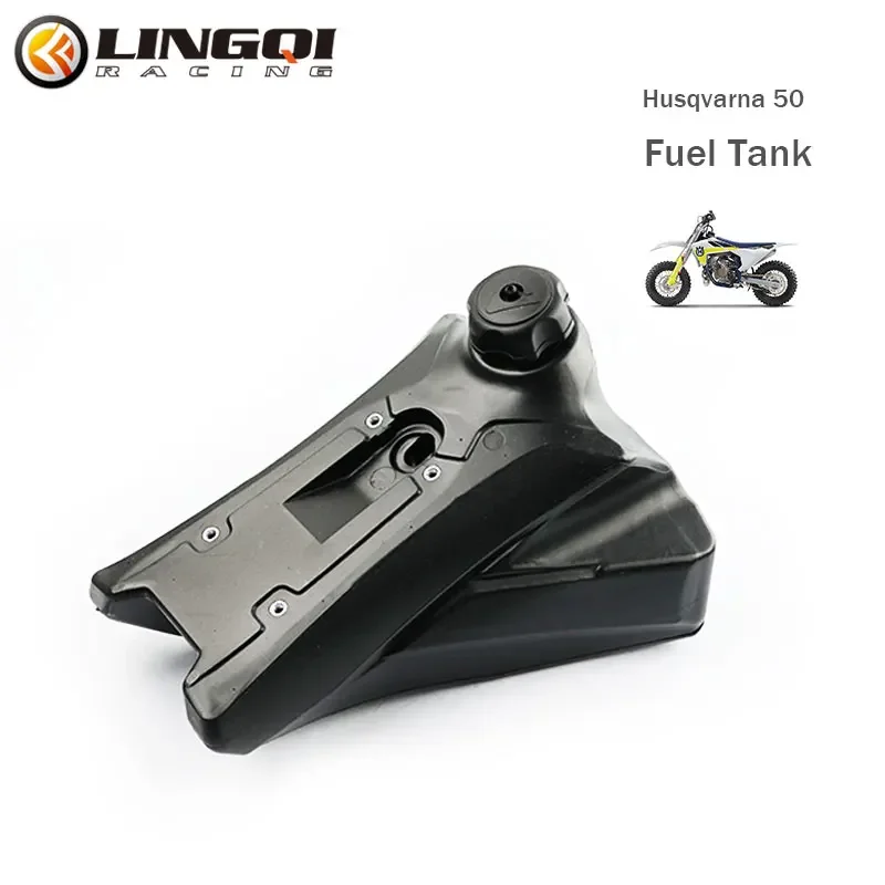 

LYNNCHI Motorcycle Gas Fuel Petrol Tank With Cover Cap Black Oil Box Tanks For Chinese Husqvarna 50 Dirt Pit Bike Off Road