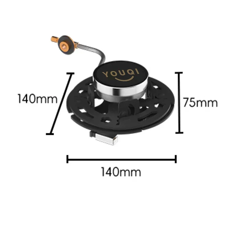 Estufa portátil plegable para exteriores, estufa de tarjeta de fuego feroz, luz azul, mezcla infrarroja, acero, Manual, butano, a prueba de viento, 2300w, estufa de Gas para acampar