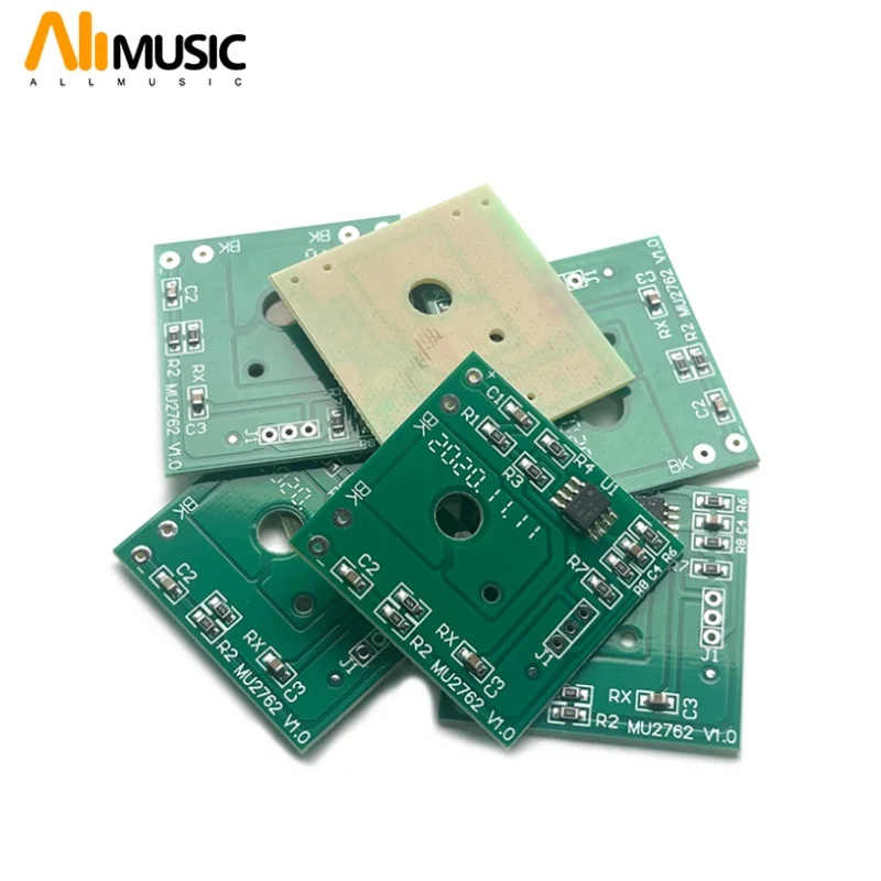 

Комплект из 6 плат PCBA для активных электрогитарных звукоснимателей Humbucker, 36.2x34.5мм, IC-TL-061C, двухкатушечные, зеленые, для электрогитар