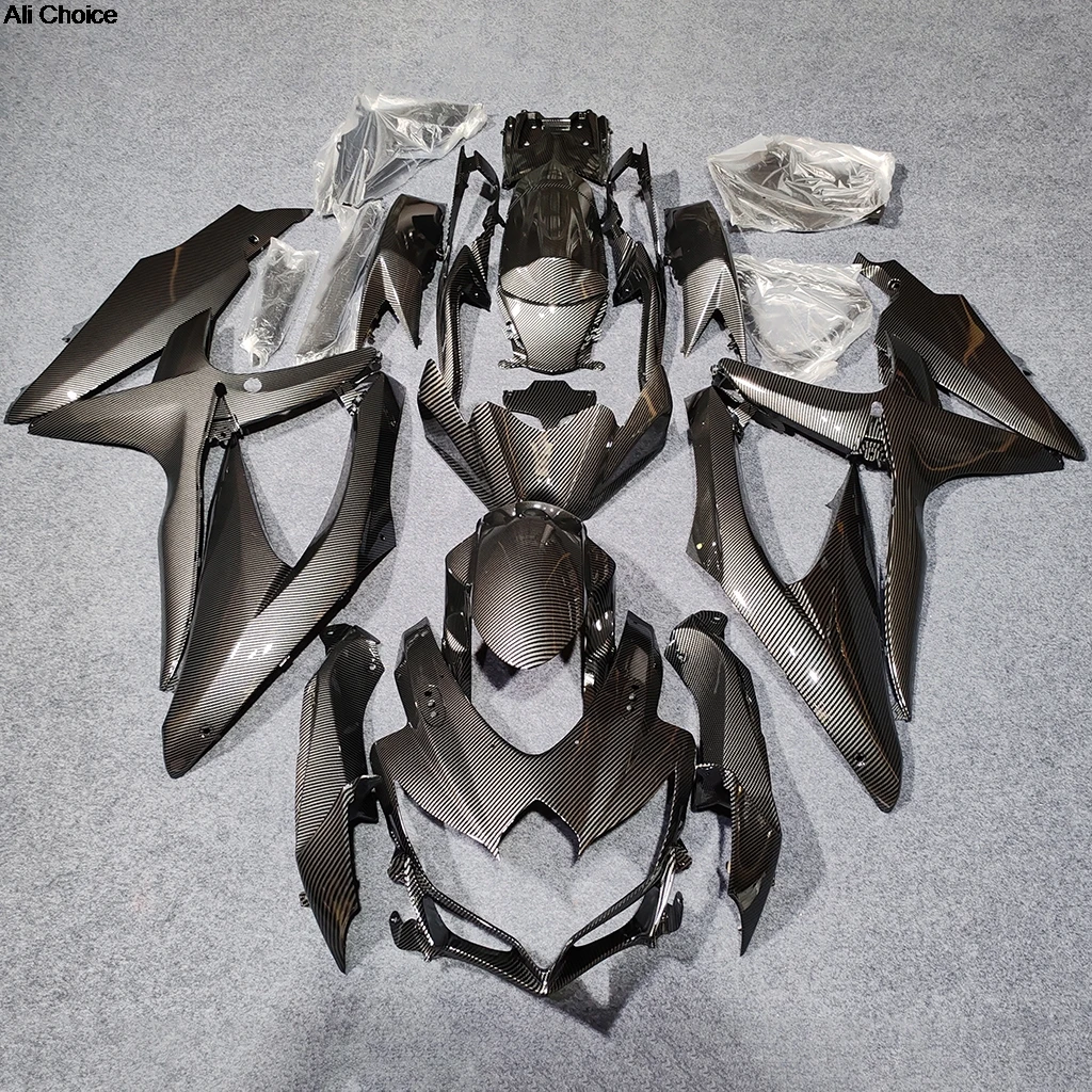 New Style Fairings for GSXR600 GSXR750 2008 2009 2010 Carbon Fibre Bodywork Motorcycle Prime Fairing Kit GSXR 600 750