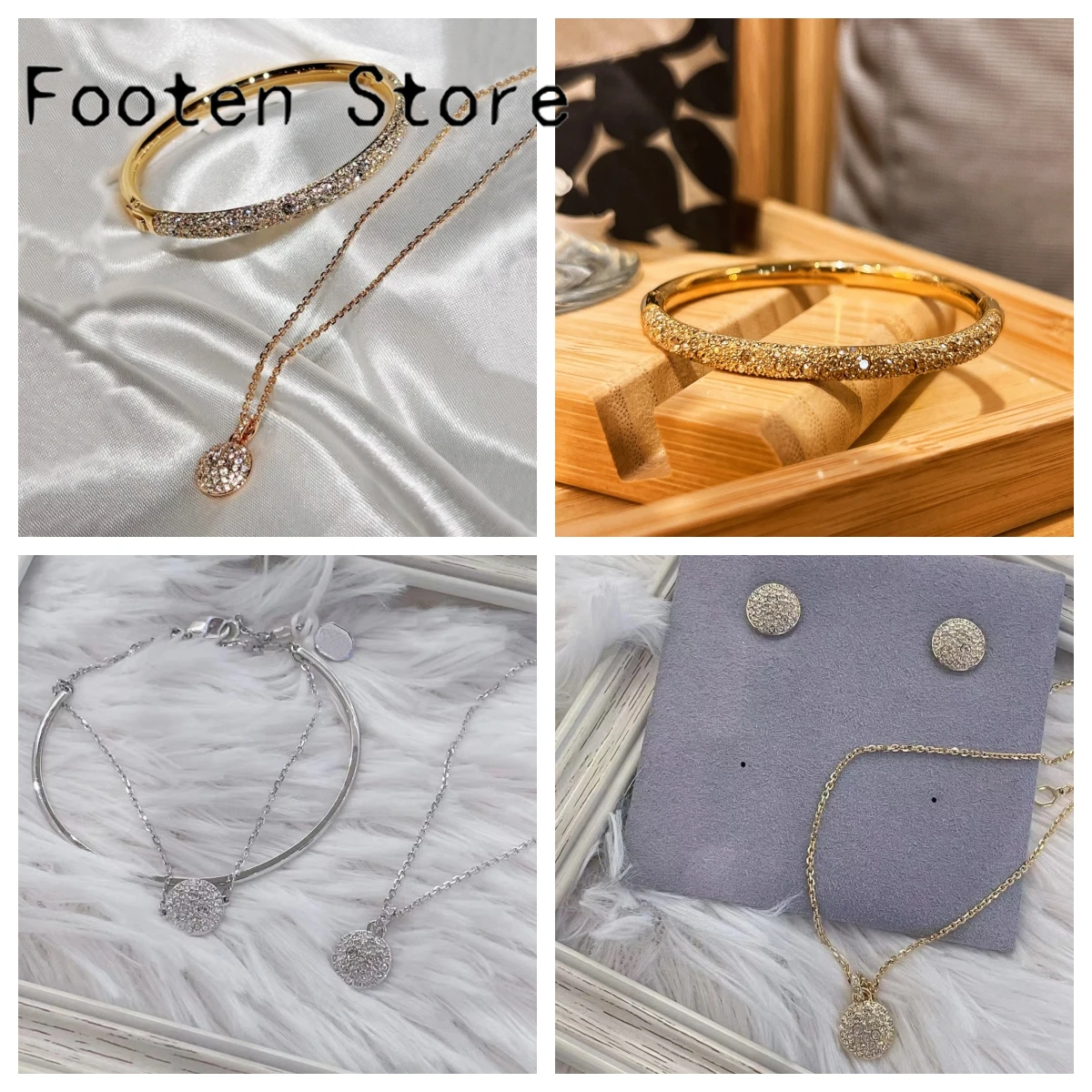

Original 2025 New Trend Anniversary Jewelry Set Charm Luxury Round High Quality Necklace Bracelet Earring Romantic Gift ForWomen