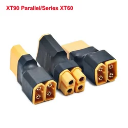 1Pc XT60 XT90 Parallel/Series Connector 1 Female to 2 Male / 1 Male to 2 Female Plug For RC Model Lipo Battery ESC Adapter Parts