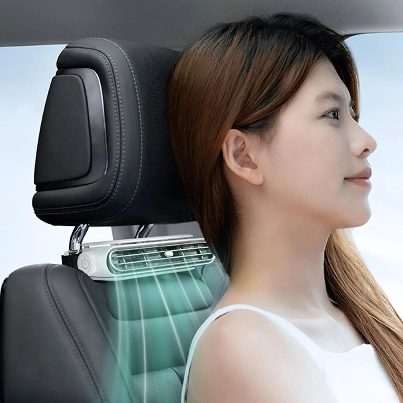 

Вентилятор на заднем сиденье для ребенка, 3-скоростной, мощный USB-вентилятор на заднем сиденье, автомобильные вспомогательные детали для лодки, кемпинга, горячей погоды