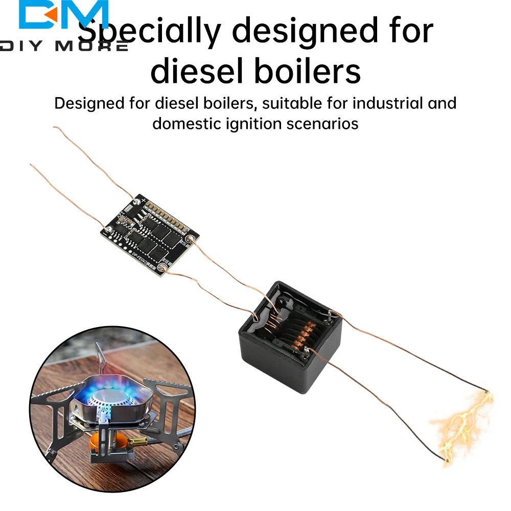 Módulo de bobina de ignição de arco de faísca, dc 4-12v para ac 15kv-20kv, módulo de alta tensão, placa de driver, transformador, isqueiro