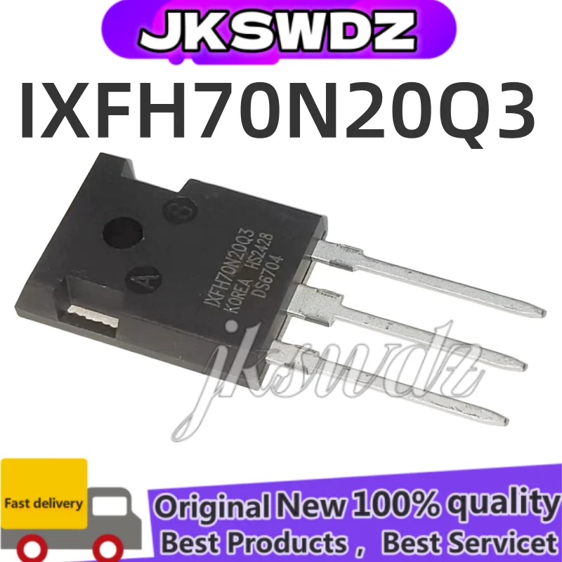 

10PCS/lot IXFH70N20Q3 MOS TO-247 200V 70A High Power Triode 100% OriginalJSWDZ