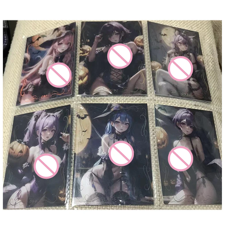 NEW Anime Goddess Story Tao Yao Halloween card ACG Sexy Goddess Rem Beelzebul Keqing Toy collection boy Birthday Christmas gifts