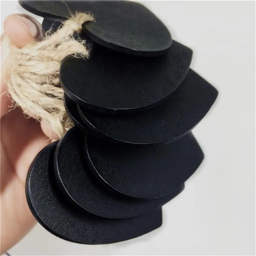 10 Chalkboard Signs HEART SHAPED Hanging Blackboard Markers – Reusable Mini