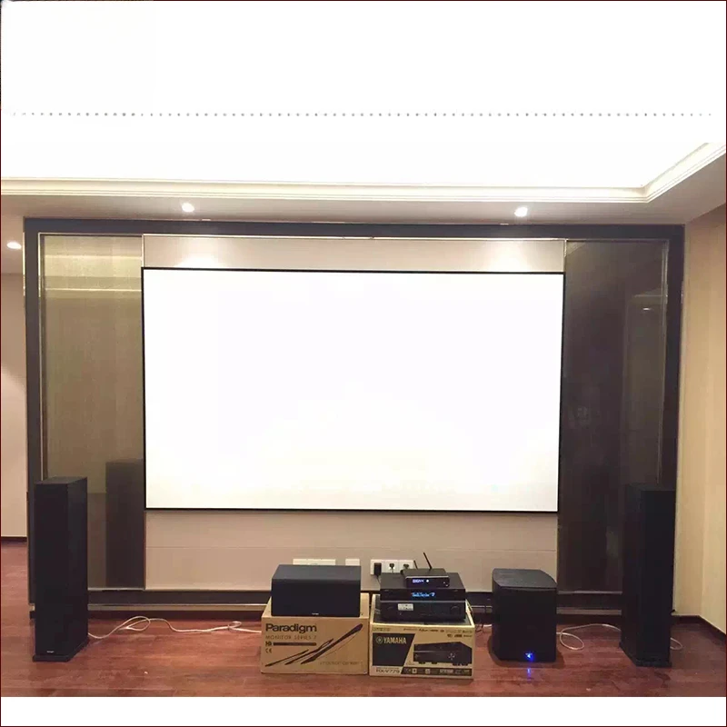 

120inch XYScreens 4K flexible white fixed frame projection screen ZHK100B-WF1 Pro