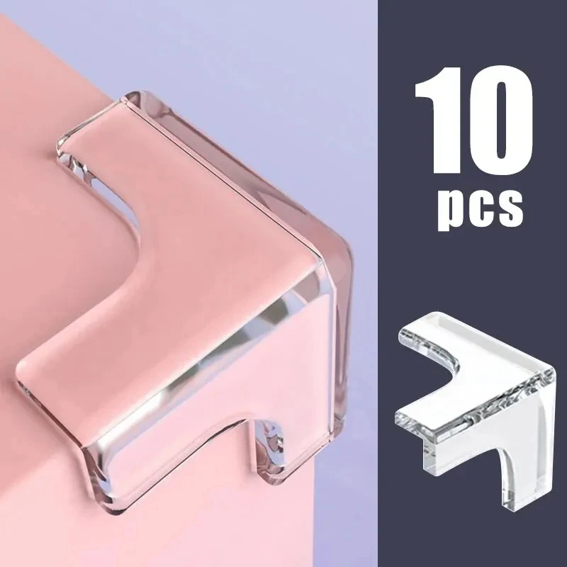 Table corner anti-collision pads, window and table edge guards, transparent protective covers for table and cabinet corners