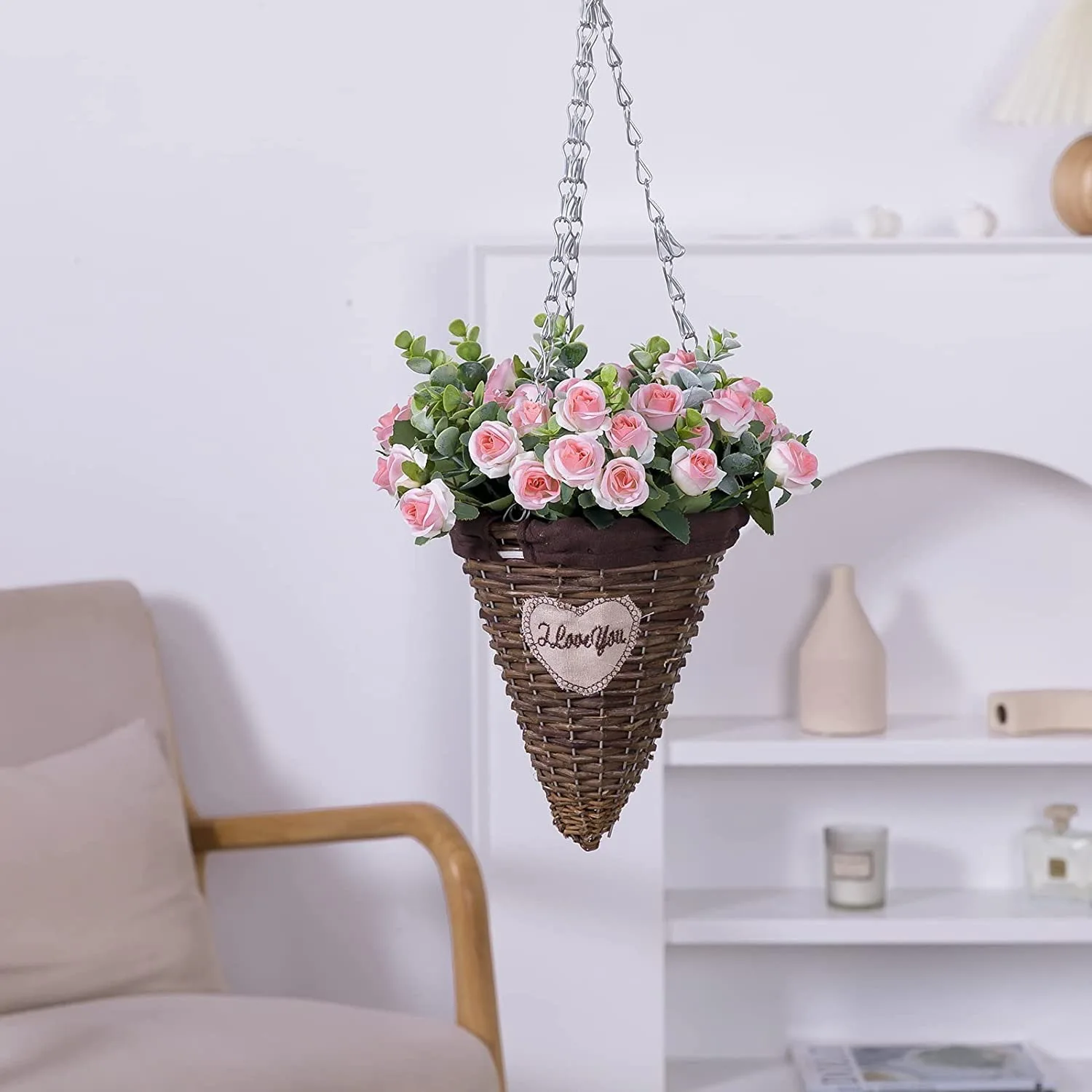 15 Köpfe Künstliche Seidenrosen Brautstrauß für Heim, Hochzeit, Blumenarrangement, Garten, Künstliche Blumen, DIY-Geschenk, Deko – Detail 20