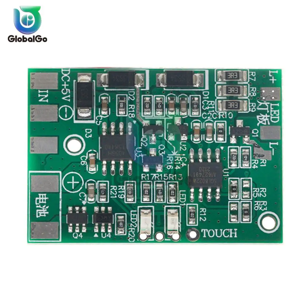 DC LED With Charging Protection TC4056 TP4056 Touch Dimming Lamp Control Panel DIY Repair General Desk Lamp Circuit