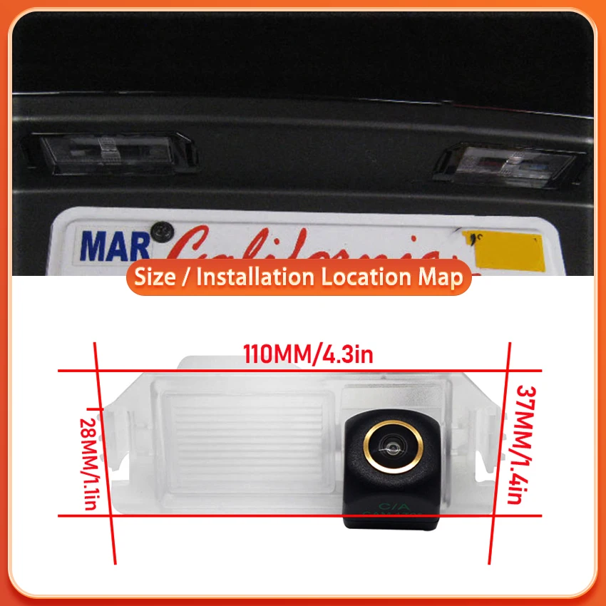 170° HD 1080X720P Rear Camera For Hyundai i30 i20 Veloster Genesis Terracan For Kia Rio Picanto Soul Car Monitor HD Night Vision