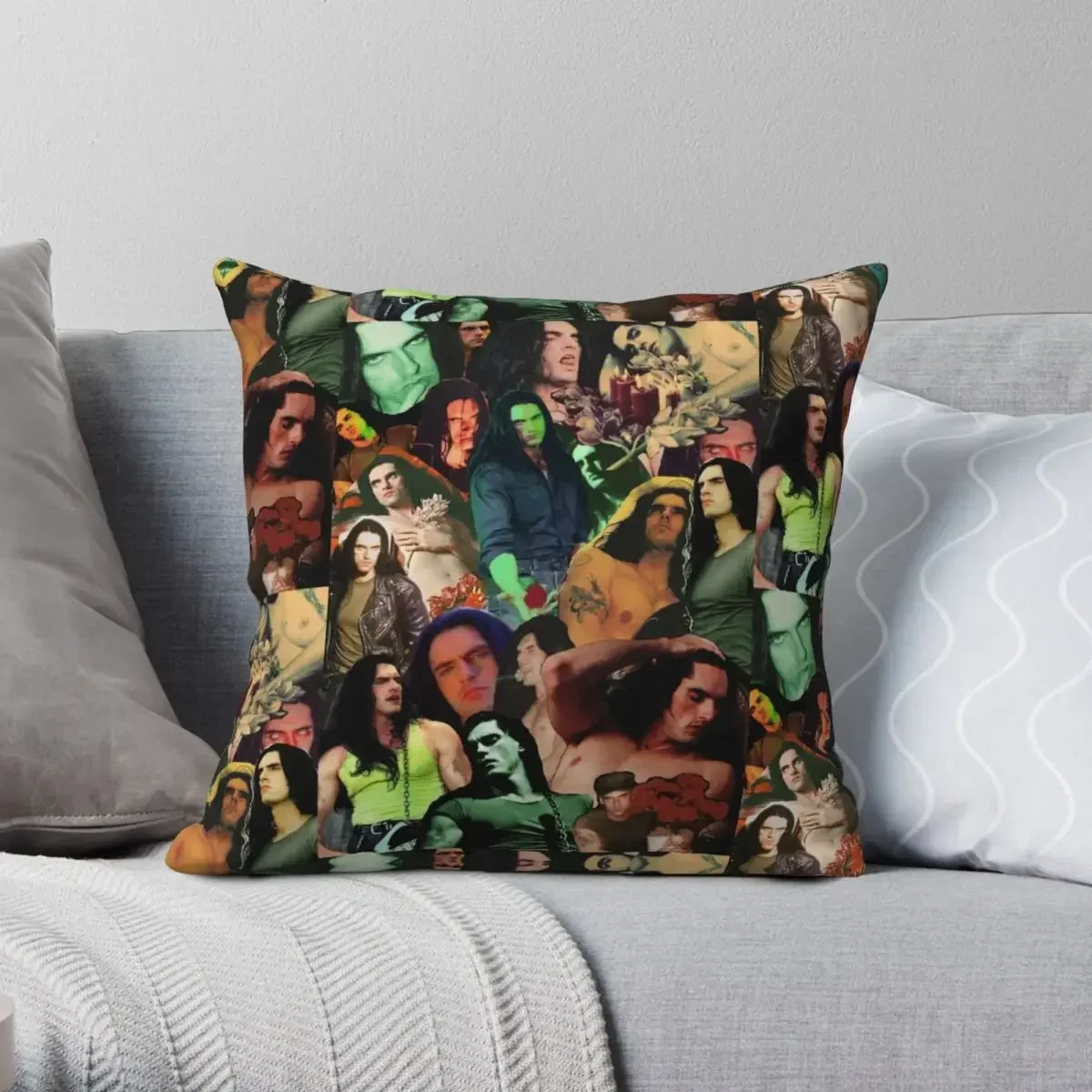 Type O Negative Peter Steele Dark Goth Square Pillowcase Polyester Zip Decor Throw Pillow Case Car Cushion Cover