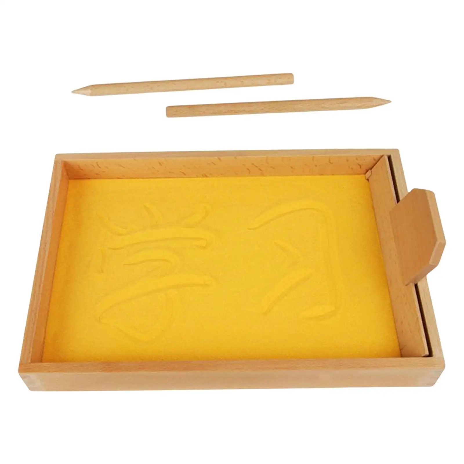 صينية تشكيل الحروف، التعرف على صندوق الكتابة وتمارين الكتابة